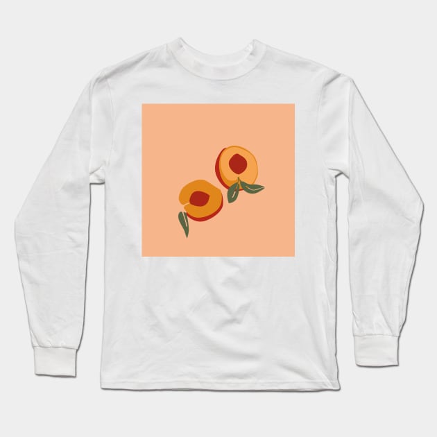 peaches Long Sleeve T-Shirt by NJORDUR